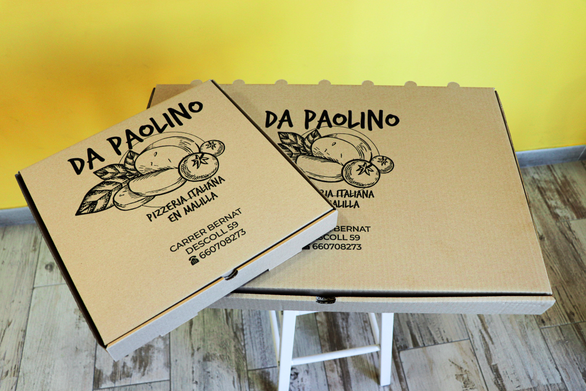 cajas de los pedidos para llevar